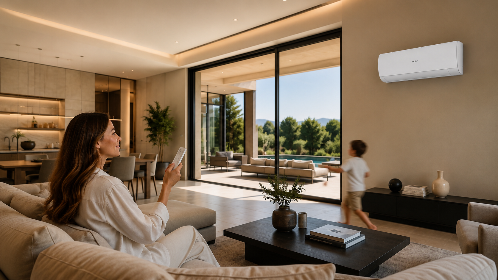 Instalación Haier en villa